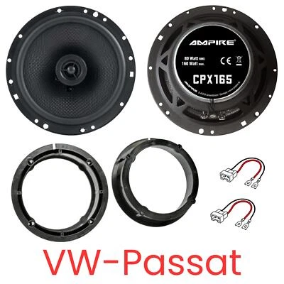 AMPIRE CPX165 Koaxial-Lautsprecher Boxen Set kompatibel für VW Passat CC (3C/35) - Bild 1 von 4