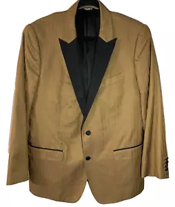 Dolce & Gabbana Blazer Jacket Tailored by Martini Camel Brown Stripe With Black - Picture 1 of 12