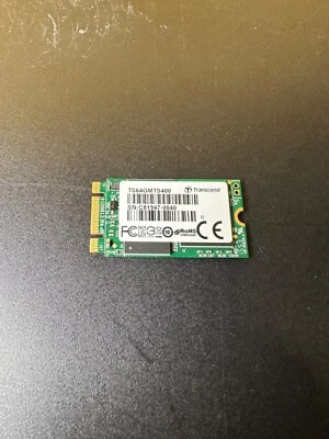 64GB Transcend M.2 NGFF 2242 42mm SATA III 6Gbps SSD MTS400 - Image 1 of 2