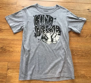 Boys Grey Crew Neck Converse T-shirt With Black/White Baseball Logo 12-13 Years - Picture 1 of 11
