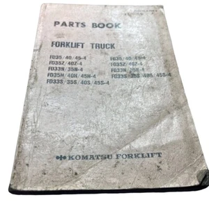 Komatsu FD33S/H - 45S/H-4, & FG33S/H -  45S/H-4 Forklift Truck Manual **SALE** - Picture 1 of 2