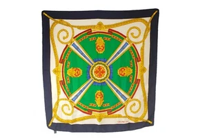 CELINE Seta Silk Multicolor Women's SCARF Italy Used Vintage Good - Picture 1 of 20