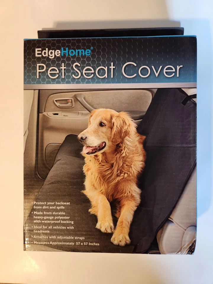 Pet Back Seat Cover Protector for Dogs - Black waterproof GOLDEN RETRIEVER  - Image 1 of 2