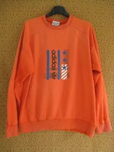 Sweat Adidas Vintage Orange années 90'S Trefoil Tracksuit - 180 / L - Picture 1 of 6