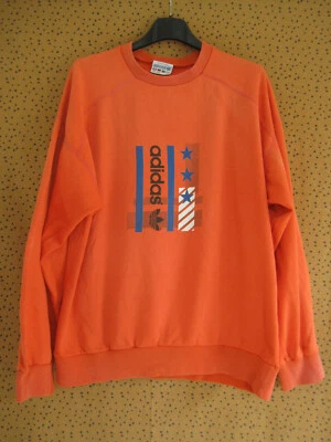 Sweat Adidas Vintage Orange années 90'S Trefoil Tracksuit - 180 / L - Photo 1/4