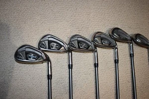Call Rogue X CF18 Iron Set 6, thru, PW, AW Aldila R Flex RH Midsized grip - Picture 1 of 5