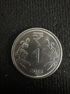 India - 2013 - 1 Rupee - Indian Coin - Picture 1 of 2