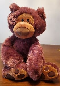 ADORABLR GUND Chocolate Brown Teddy Bear Soft Stuffed Animal Plush 18" Philbin 