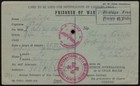 Afrikakorps POW WWII 1941 Capture Notification Camp Fayid EG Red Cross FEHLDRUCK