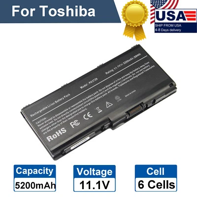 Bateria PA3730U-1BRS para Toshiba Satellite P500 P505 P505D PA3729U-1BRS X500 NOVA - Imagem 1 de 4