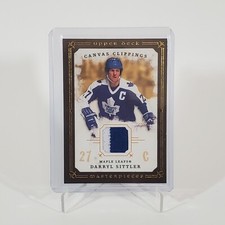 2008-09 Upper Deck Masterpieces Canvas Clippings Jersey Darryl Sittler