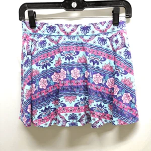 Girl's Elastic Waist Colorful Paisley Print  Skort And Blouse Set. Sz 16 XXL - Picture 1 of 8