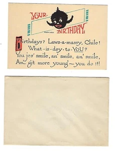 Early 1900's Birthday Party Invitation, RARE Unused & with Envelope - Picture 1 of 2