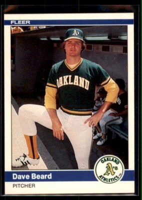 1984 Fleer Dave Beard #438 Oakland Athletics - Image 1 of 2