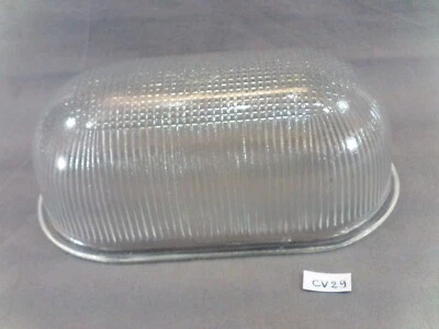 Ancien verre abat jour de lampe de cour, écurie, coursive, extérieure (CV29) - Photo 1/4