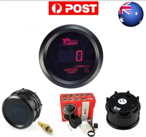 2" 52mm Red Digital LED Water Temp Temperature Gauge With Sensor Car Renovation - Picture 1 of 7