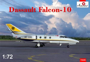 AMODEL 72245 Dassault Falcon-100 Airplane Scale 1/72 - Plastic model kit - Picture 1 of 9