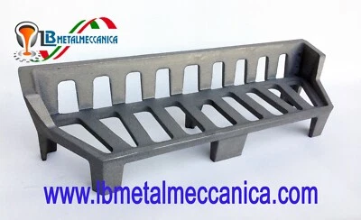 LB METALMECCANICA Alare,porta legna,braciere,cavalletto ghisa ant.68 post. 51x20x17H Cm LB-PL22