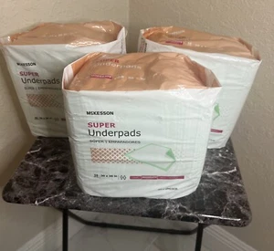 30 McKesson Moderate Absorbency Adult Bed Pad Disposable Underpads 30"x 36" - Picture 1 of 4