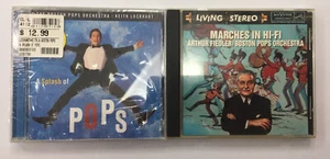 Marches In Hi Fi + A Splash The Boston Pops CD Lot Arthur Fielder Keith Lockhart - Picture 1 of 2