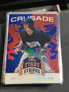 2015 USA Baseball Stars and Stripes Crusade Red and Blue #23 Cole Tucker/49! - Picture 1 of 2