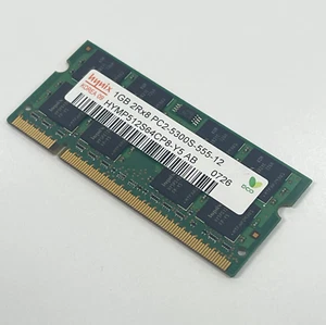 Hynix 1GB DDR2 RAM PC2-5300 667MHz CL5 Unbuffered SODIMM Memory HYMP512S64CP8-Y5 - Picture 1 of 10