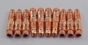 TIG Collet Bodies 10N28 3.2mm Accessories Fit TIG Torch SR DB WP 17 18 26 10PK - Picture 1 of 1