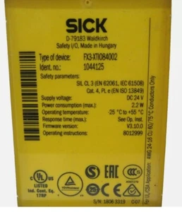 Sick FX3-XTIO84002 Safety relay V3 FX3-XTIO84002 New In Box - Picture 1 of 3