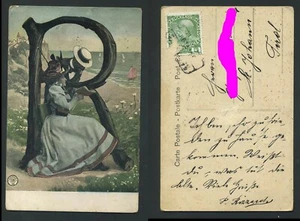 Künstler Karte, ca. 1910, gelaufen, -> ST. JOHANN #h569 - Bild 1 von 1