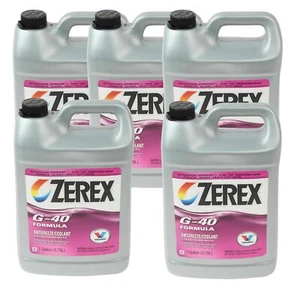 Zerex 5 Gallons Coolant Antifreeze Pink G40 5 x 1 Gallon for Mercedes Porsche - Bild 1 von 1