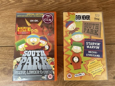 South Park The Full Length Movie Special Edition VHS & South Park Volume 5 VHS - Image 1 of 4