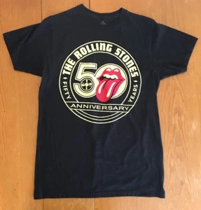 Camiseta Rolling Stones 50 Cincuenta Años Aniversario Negra TALLA M Unisex - Imagen 1 de 4