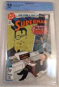 SUPERMAN #2 DC CBCS 9.8 COMIC BOOK 2/1987 DIRECT EDITION LEX LUTHER COVER (READ) - Picture 1 of 4