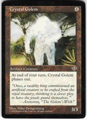 Crystal Golem U Mirage MIR   MTG NM - Image 1 of 2