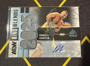 2025 UD AEW SP Game Used Daniel Garcia Ring Blends Mat Auto 1/5 - Bild 1 von 3
