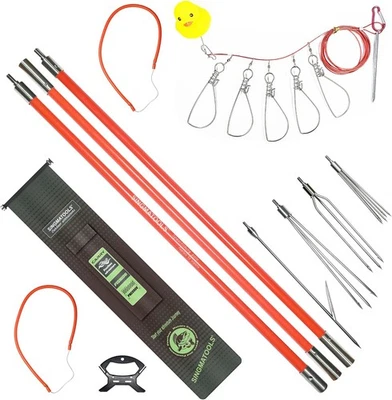 Spearfishing Pole Hawaiian Sling Fishing Spear Set Fiberglass Pole Spear Harpoon - Image 1 of 4