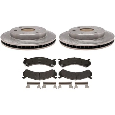 KIT-210513-34 Raybestos Juego de 2 Ruedas Disco de Freno y Kits de Pastillas Delanteras para Chevy GMC Foto 1 de 4