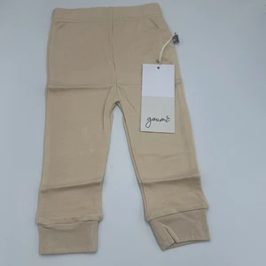 Goumi Kids Baby Infant Pants Bamboo Organic Cotton Size 3-6M Dune Beige Soft NEW - Picture 1 of 10