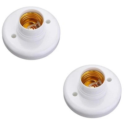 1/2/4Pack E27 Screw Cap Socket Light Bulb Holder Fitting Light Lamp Stand/Base A - Image 1 of 4
