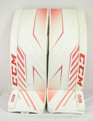 Almohadillas para piernas de portero CCM Axis Pro Senior talla 34+1 blanco/rojo (1121-6454) Foto 1 de 4
