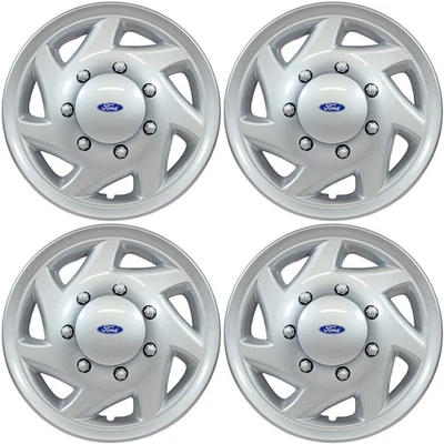 ✅ Tapacubos Ford E250 E350 Econoline Van F250 F350 16" # HS8141-16S LOGO SET/4 👀 Foto 1 de 4