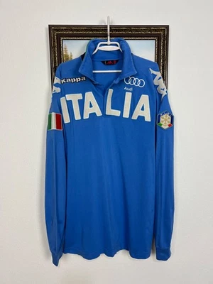 Kappa 意大利 Fisi 滑雪队 奥迪 长袖 Polo 衫 国家蓝色 XL 码 — 第 1/4 张图片