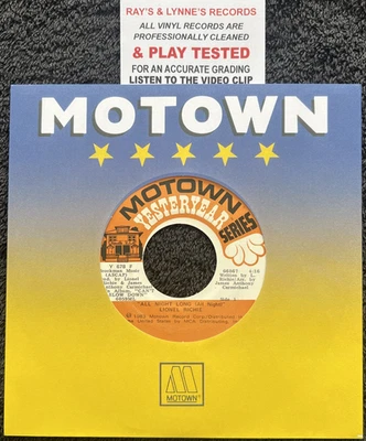 Lionel Richie All Night Long (All Night) / Running With The Night 7'' EX/M VIDEO - Image 1 of 4