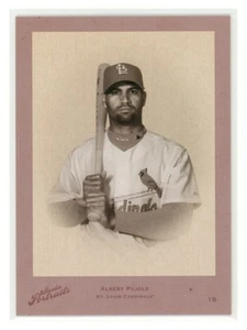 ALBERT PUJOLS 2005 Donruss Estrellas Studio Portraits Red Black & White #5 15/25 - Picture 1 of 2