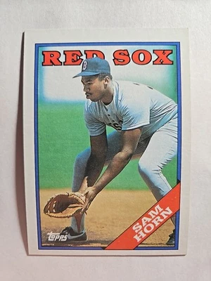1988 Topps 377 Sam Horn lc1 - Image 1 of 2