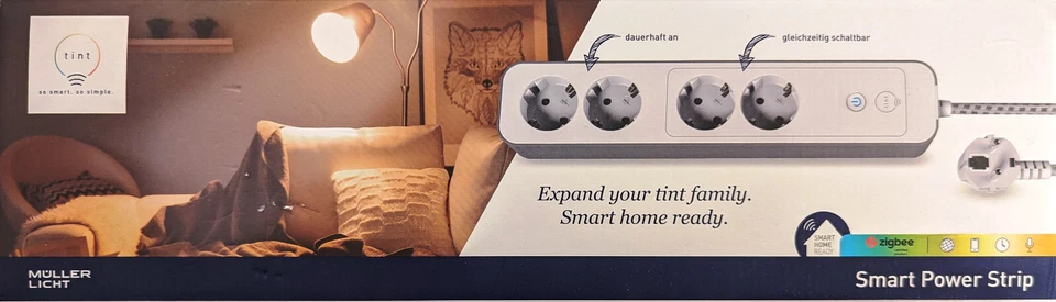 TINT 4-fach Steckdosenleiste Smart Power Strip Müller-Licht - Bild 1 von 1