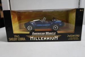 1:18 New Ertl American Muscle Millennium 1965 Ford Shelby Cobra Blue - Picture 1 of 5