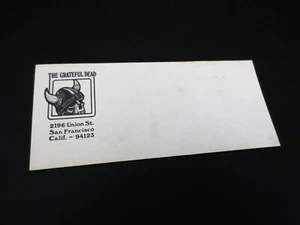 Grateful Dead Vintage Envelope 1967 GD Viking Skull '67 Logo Stationary Ephemera - Picture 1 of 23