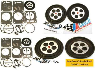 SeaDoo Mikuni Dual Carb Rebuild Kit 580 717 720 787 800 GS GTI GTS GTX SP SPX XP - Image 1 of 4