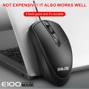 Gamer Mouse Portable Wired Mouse 3 Keys Usb Mice High-quality For Desktop - Picture 1 of 9